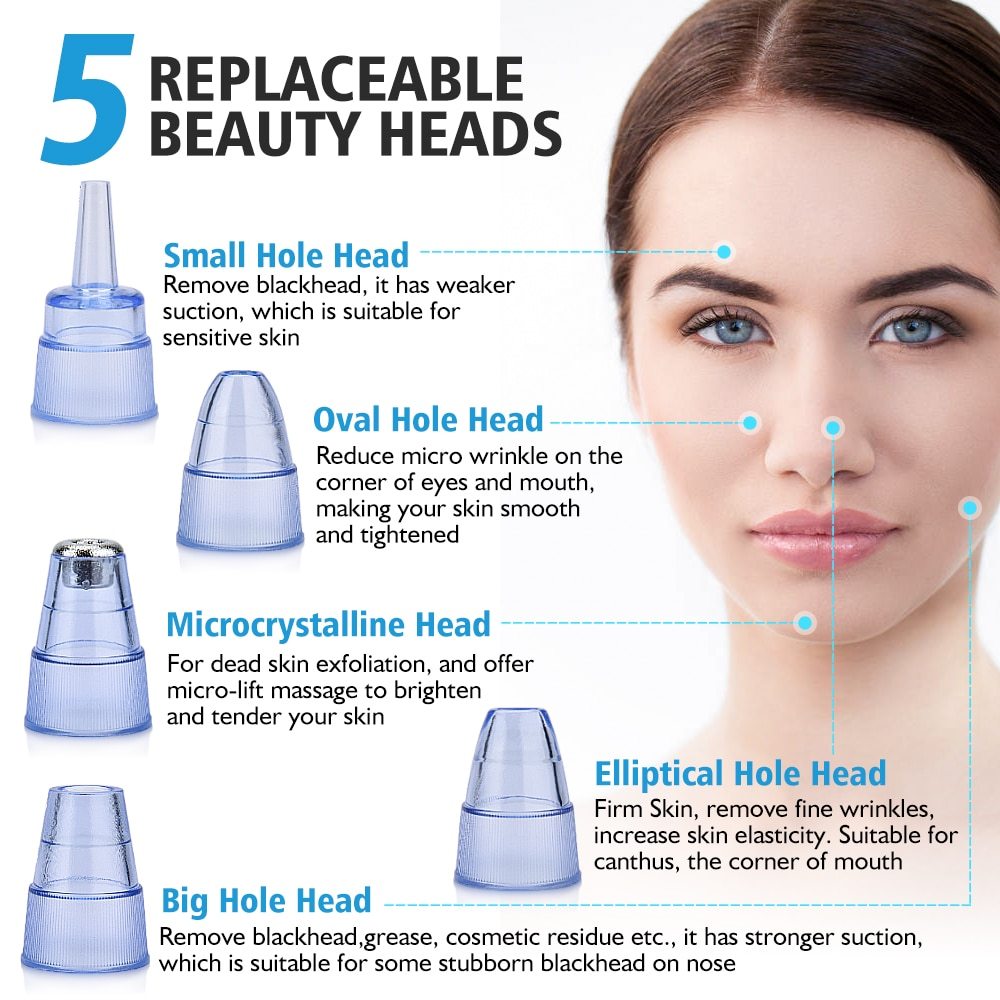 Electric Blackhead Remover | Blackhead Suction Vacuum | Terni Beauty