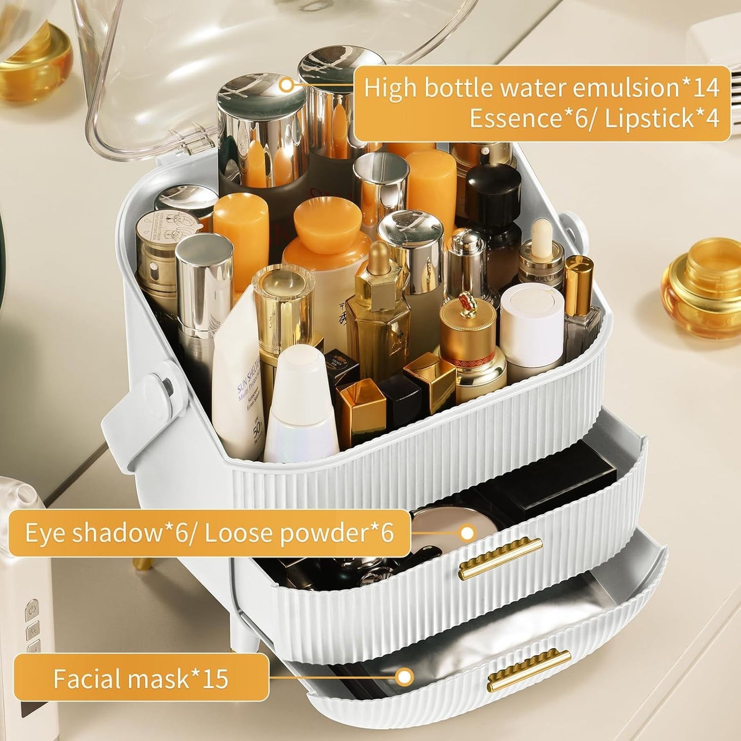 Luxury Makeup Organizer | Makeup Organizer Drawers | Terni Beauty